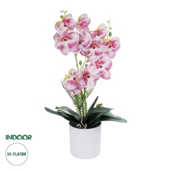 GloboStar® Artificial Garden PINK ORCHID 21077 Διακοσμητικό Φυτό Ροζ Ορχιδέα Υ45cm GloboStar® Artificial Garden PINK ORCHID 21077 Διακοσμητικό Φυτό Ροζ Ορχιδέα Υ45cm