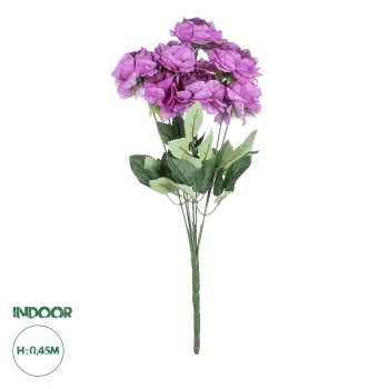 GloboStar® Artificial Garden  PURPLE PEONY FLOWER BRANCH 21080 Τεχνητό Διακοσμητικό Μπουκέτο Μώβ Παιώνιας Y45cm GloboStar® Artificial Garden  PURPLE PEONY FLOWER BRANCH 21080 Τεχνητό Διακοσμητικό Μπουκέτο Μώβ Παιώνιας Y45cm