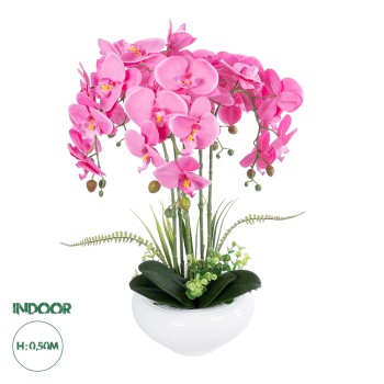 GloboStar® Artificial Garden PINK ORCHID 21124 Διακοσμητικό Φυτό Ροζ Ορχιδέα Υ50cm GloboStar® Artificial Garden PINK ORCHID 21124 Διακοσμητικό Φυτό Ροζ Ορχιδέα Υ50cm