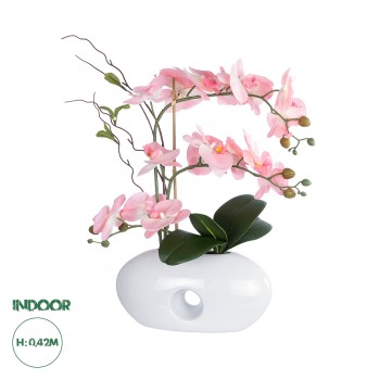 GloboStar® Artificial Garden PINK ORCHID 21126 Διακοσμητικό Φυτό Ροζ Ορχιδέα Υ42cm GloboStar® Artificial Garden PINK ORCHID 21126 Διακοσμητικό Φυτό Ροζ Ορχιδέα Υ42cm
