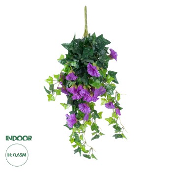 GloboStar® Artificial Garden  MORNING GLORY HANGIN PLANT 21132 Τεχνητό Διακοσμητικό Κρεμαστό  Κλαδί Ορτανσίας Y65cm GloboStar® Artificial Garden  MORNING GLORY HANGIN PLANT 21132 Τεχνητό Διακοσμητικό Κρεμαστό  Κλαδί Ορτανσίας Y65cm