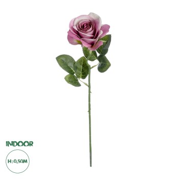 GloboStar® Artificial Garden  PINK ROSE BRANCH 21136 Τεχνητό Διακοσμητικό Κλαδί ΡοζΤριαντάφυλλο Y50cm GloboStar® Artificial Garden  PINK ROSE BRANCH 21136 Τεχνητό Διακοσμητικό Κλαδί ΡοζΤριαντάφυλλο Y50cm