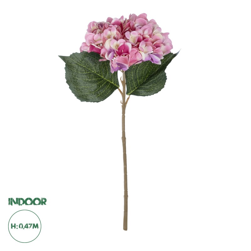 GloboStar® Artificial Garden PINK HYDRANGEA BRANCH 21140 Τεχνητό Διακοσμητικό Κλαδί έντονο Ροζ Ορτανσία Y47cm GloboStar® Artificial Garden PINK HYDRANGEA BRANCH 21140 Τεχνητό Διακοσμητικό Κλαδί έντονο Ροζ Ορτανσία Y47cm
