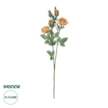 GloboStar® Artificial Garden SALMON ROSE BRANCH 21149 Τεχνητό Διακοσμητικό Κλαδί Σαμπανιζέ Τριαντάφυλλο Y65cm GloboStar® Artificial Garden SALMON ROSE BRANCH 21149 Τεχνητό Διακοσμητικό Κλαδί Σαμπανιζέ Τριαντάφυλλο Y65cm