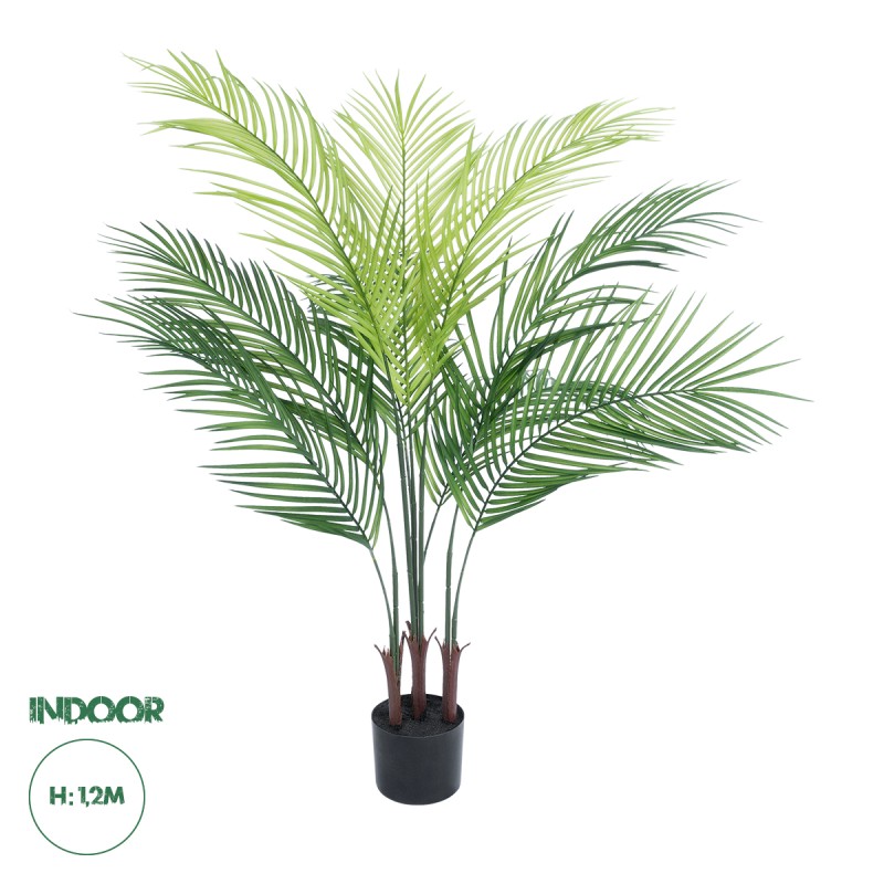 GloboStar® Artificial Garden PALM TREE 21154 Διακοσμητικό Φυτό Φοίνικας Υ120cm GloboStar® Artificial Garden PALM TREE 21154 Διακοσμητικό Φυτό Φοίνικας Υ120cm