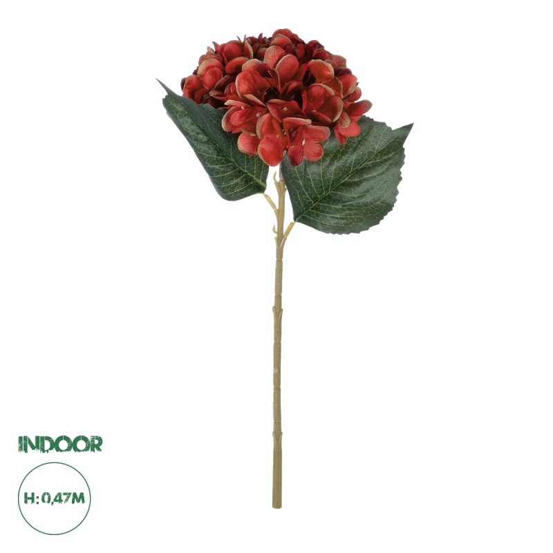 GloboStar® Artificial Garden RED HYDRANGEA BRANCH 21174 Τεχνητό Διακοσμητικό Κλαδί Ορτανσίας Κόκκινο  Y47cm GloboStar® Artificial Garden RED HYDRANGEA BRANCH 21174 Τεχνητό Διακοσμητικό Κλαδί Ορτανσίας Κόκκινο  Y47cm