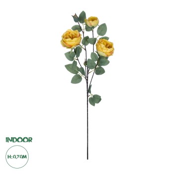 GloboStar® Artificial Garden YELLOW CLIMBING ROSE BRANCH 21186 Τεχνητό Διακοσμητικό Κλαδί Τριαντάφυλλο Κίτρινο Y70cm GloboStar® Artificial Garden YELLOW CLIMBING ROSE BRANCH 21186 Τεχνητό Διακοσμητικό Κλαδί Τριαντάφυλλο Κίτρινο Y70cm