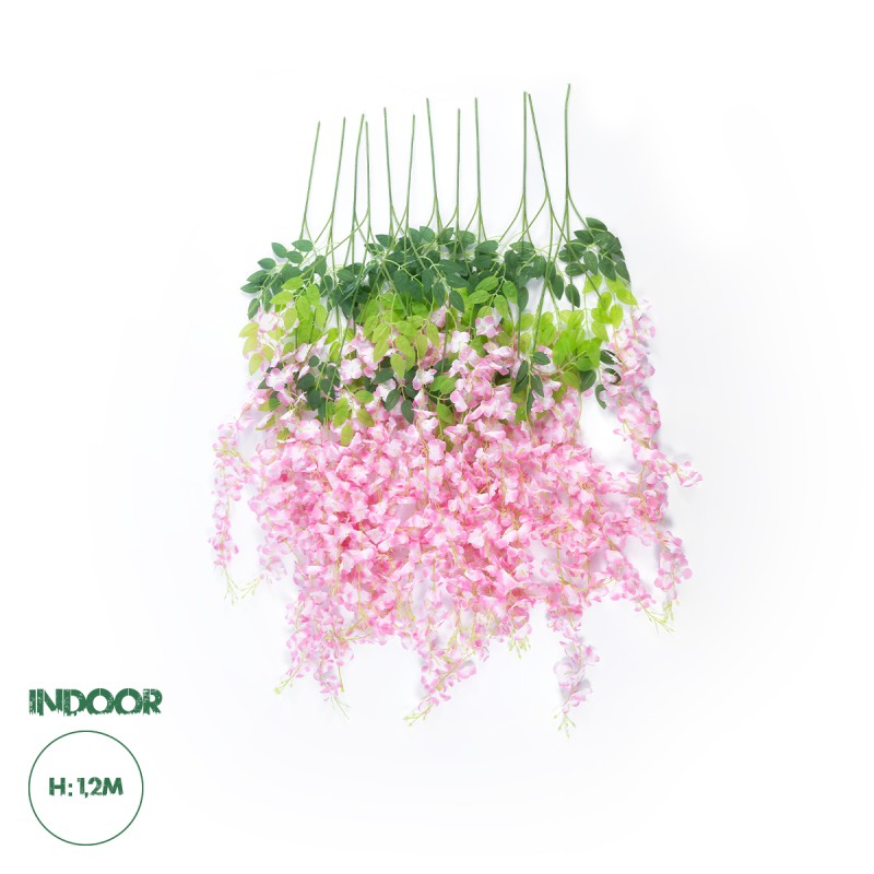 GloboStar® Artificial Garden PALE PINK WISTERIA FLOWER BRANCH 21511 Σετ 12 Τεχνητά Διακοσμητικά κλαδιά Βιστέριας Απαλό Ροζ Φ45 x Υ120cm GloboStar® Artificial Garden PALE PINK WISTERIA FLOWER BRANCH 21511 Σετ 12 Τεχνητά Διακοσμητικά κλαδιά Βιστέριας Απαλό Ροζ Φ45 x Υ120cm