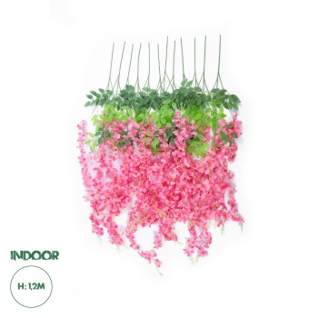 GloboStar® Artificial Garden HOT PINK WISTERIA FLOWER BRANCH 21512 Σετ 12 Τεχνητά Διακοσμητικά κλαδιά Βιστέριας Έντονο Ροζ Φ45 x Υ120cm GloboStar® Artificial Garden HOT PINK WISTERIA FLOWER BRANCH 21512 Σετ 12 Τεχνητά Διακοσμητικά κλαδιά Βιστέριας Έντονο Ροζ Φ45 x Υ120cm