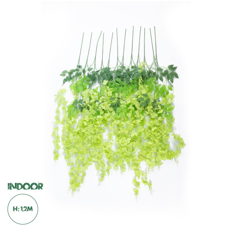 GloboStar® Artificial Garden GREEN WISTERIA FLOWER BRANCH 21514 Σετ 12 Τεχνητά Διακοσμητικά κλαδιά Βιστέριας Πράσινο Φ45 x Υ120cm GloboStar® Artificial Garden GREEN WISTERIA FLOWER BRANCH 21514 Σετ 12 Τεχνητά Διακοσμητικά κλαδιά Βιστέριας Πράσινο Φ45 x Υ120cm