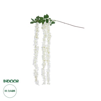 GloboStar® Artificial Garden WHITE WISTERIA FLOWER BRANCH 21516 Τεχνητό Διακοσμητικό κλαδί Βιστέρια Λευκό Φ45 x Υ164cm GloboStar® Artificial Garden WHITE WISTERIA FLOWER BRANCH 21516 Τεχνητό Διακοσμητικό κλαδί Βιστέρια Λευκό Φ45 x Υ164cm