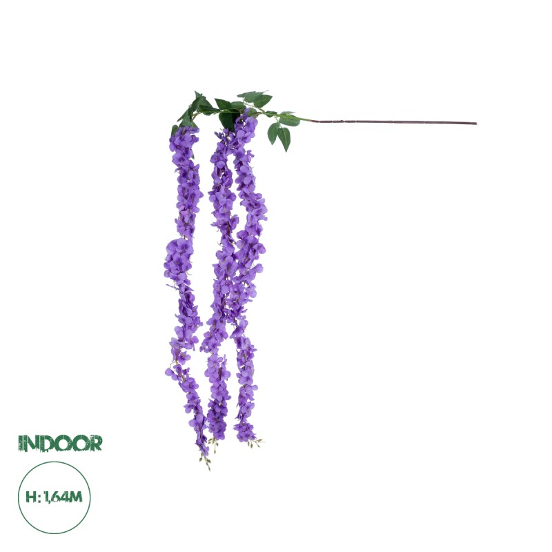 GloboStar® Artificial Garden PURPLE WISTERIA FLOWER BRANCH 21517 Τεχνητό Διακοσμητικό κλαδί Βιστέρια Μωβ Φ45 x Υ164cm GloboStar® Artificial Garden PURPLE WISTERIA FLOWER BRANCH 21517 Τεχνητό Διακοσμητικό κλαδί Βιστέρια Μωβ Φ45 x Υ164cm