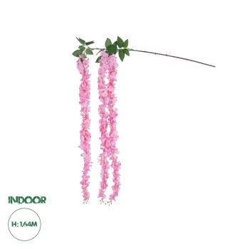 GloboStar® Artificial Garden PINK WISTERIA FLOWER BRANCH 21518 Τεχνητό Διακοσμητικό κλαδί Βιστέρια Ροζ Φ45 x Υ164cm GloboStar® Artificial Garden PINK WISTERIA FLOWER BRANCH 21518 Τεχνητό Διακοσμητικό κλαδί Βιστέρια Ροζ Φ45 x Υ164cm