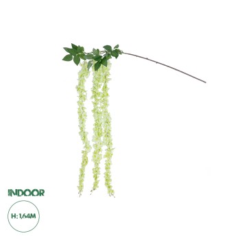 GloboStar® Artificial Garden GREEN WISTERIA FLOWER BRANCH 21520 Τεχνητό Διακοσμητικό κλαδί Βιστέρια Πράσινο Φ45 x Υ164cm GloboStar® Artificial Garden GREEN WISTERIA FLOWER BRANCH 21520 Τεχνητό Διακοσμητικό κλαδί Βιστέρια Πράσινο Φ45 x Υ164cm