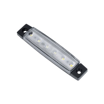 GloboStar® 79900 Πλευρικά Φώτα Όγκου Φορτηγών LED 6 SMD 2835 DC 10-30V Πλαστικό PVC Αδιάβροχο IP66 Ψυχρό Λευκό 6000K GloboStar® 79900 Πλευρικά Φώτα Όγκου Φορτηγών LED 6 SMD 2835 DC 10-30V Πλαστικό PVC Αδιάβροχο IP66 Ψυχρό Λευκό 6000K