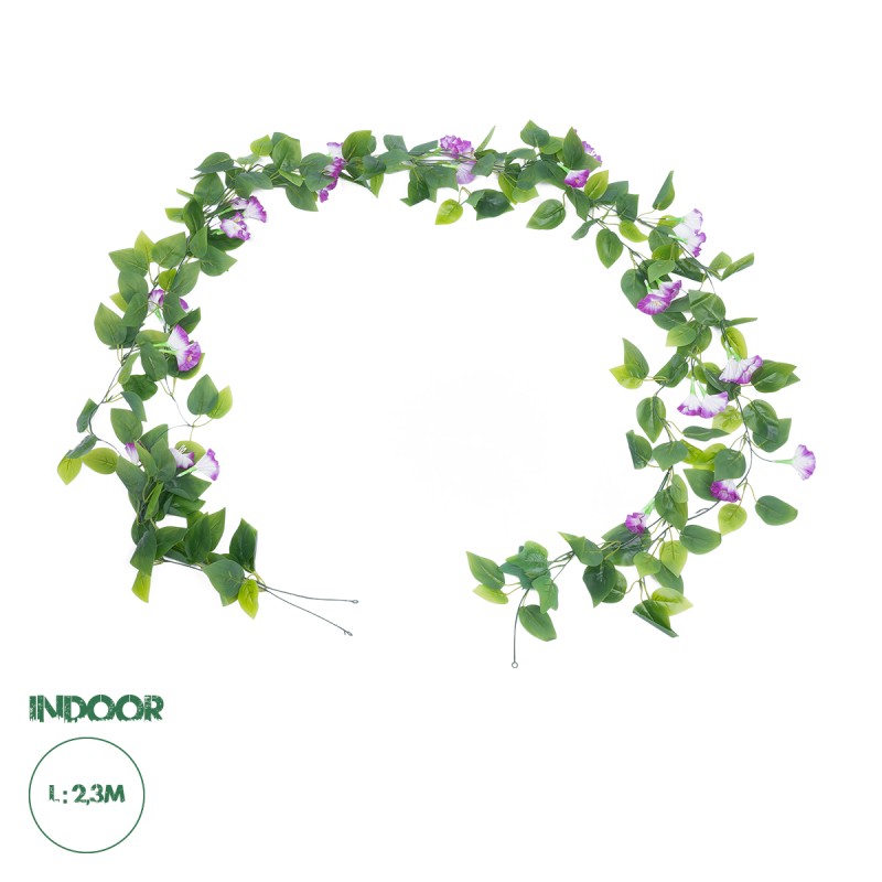 GloboStar® Artificial Garden MORNING GLORY GARLAND 21152 Τεχνητή Διακοσμητική Γυρλάντα Ορτανσίας Φ20 x Υ230cm Σετ 2 τεμαχίων GloboStar® Artificial Garden MORNING GLORY GARLAND 21152 Τεχνητή Διακοσμητική Γυρλάντα Ορτανσίας Φ20 x Υ230cm Σετ 2 τεμαχίων