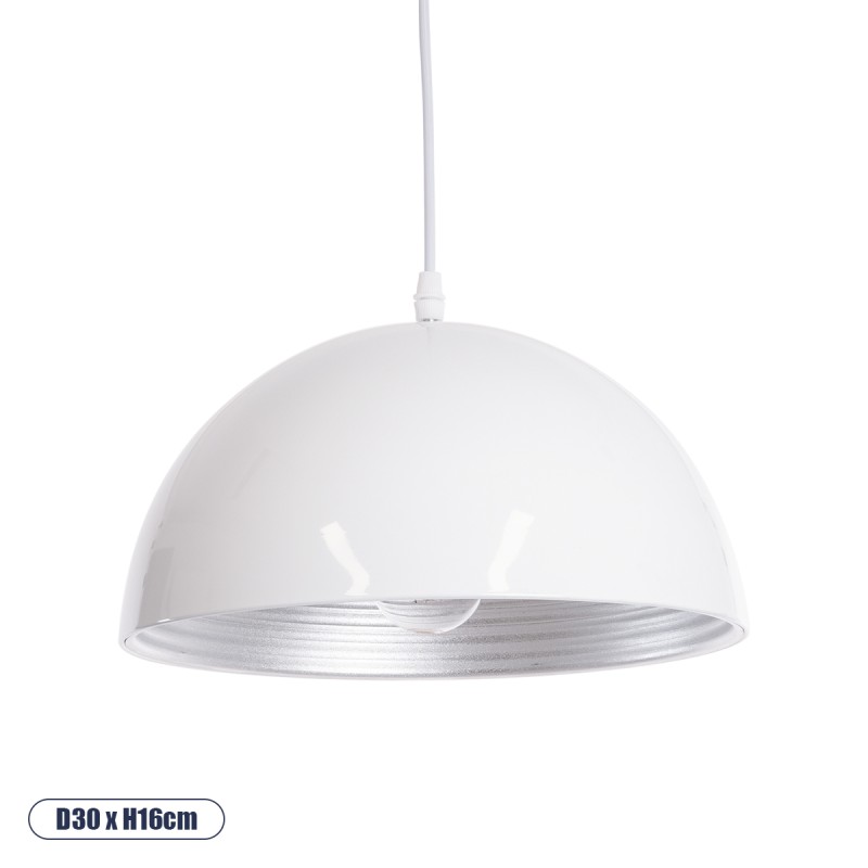 GLOBOSTAR® CHIME 01030 Μοντέρνο Κρεμαστό Φωτιστικό Οροφής με Ντουί 1 x E27 AC 220-240V IP20 - Λευκό - Μ30 x Π30 x Υ16cm GLOBOSTAR® CHIME 01030 Μοντέρνο Κρεμαστό Φωτιστικό Οροφής με Ντουί 1 x E27 AC 220-240V IP20 - Λευκό - Μ30 x Π30 x Υ16cm