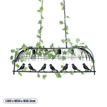 GLOBOSTAR® NEST 01255 Vintage Κρεμαστό Φωτιστικό Οροφής με Ντουί 4 x E27 AC 220-240V IP20 - Mαύρο & Πράσινο - Μ103 x Π34 x Υ36.5cm GLOBOSTAR® NEST 01255 Vintage Κρεμαστό Φωτιστικό Οροφής με Ντουί 4 x E27 AC 220-240V IP20 - Mαύρο & Πράσινο - Μ103 x Π34 x Υ36.5cm