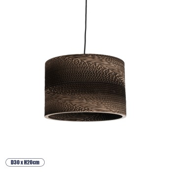 GLOBOSTAR® SANTORINI 01290 Boho Κρεμαστό Φωτιστικό Οροφής με Ντουί 1 x E27 AC 220-240V IP20 - Καφέ - Μ30 x Π30 x Y20cm GLOBOSTAR® SANTORINI 01290 Boho Κρεμαστό Φωτιστικό Οροφής με Ντουί 1 x E27 AC 220-240V IP20 - Καφέ - Μ30 x Π30 x Y20cm