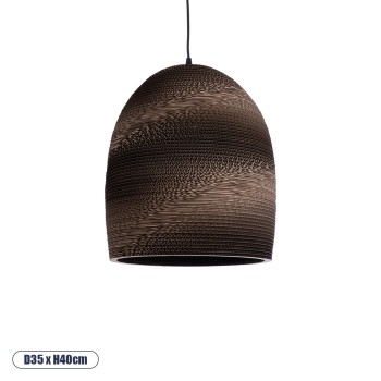 GLOBOSTAR® SANTORINI 01296 Boho Κρεμαστό Φωτιστικό Οροφής με Ντουί 1 x E27 AC 220-240V IP20 - Καφέ - Μ35 x Π35 x Υ40cm GLOBOSTAR® SANTORINI 01296 Boho Κρεμαστό Φωτιστικό Οροφής με Ντουί 1 x E27 AC 220-240V IP20 - Καφέ - Μ35 x Π35 x Υ40cm