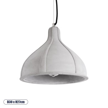 GLOBOSTAR® TRIBECA 01326 Μοντέρνο Κρεμαστό Φωτιστικό Οροφής με Ντουί 1 x E27 AC 220-240V IP20 - Γκρι - Μ30 x Π30 x Υ27cm GLOBOSTAR® TRIBECA 01326 Μοντέρνο Κρεμαστό Φωτιστικό Οροφής με Ντουί 1 x E27 AC 220-240V IP20 - Γκρι - Μ30 x Π30 x Υ27cm