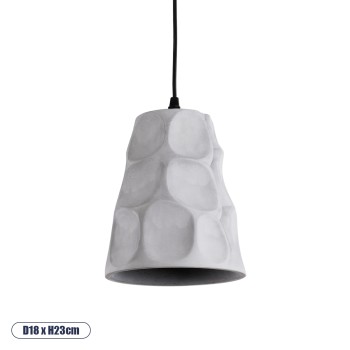 GLOBOSTAR® TRIBECA 01327 Μοντέρνο Κρεμαστό Φωτιστικό Οροφής με Ντουί 1 x E27 AC 220-240V IP20 - Γκρι - Μ18 x Π18 x Υ23cm GLOBOSTAR® TRIBECA 01327 Μοντέρνο Κρεμαστό Φωτιστικό Οροφής με Ντουί 1 x E27 AC 220-240V IP20 - Γκρι - Μ18 x Π18 x Υ23cm