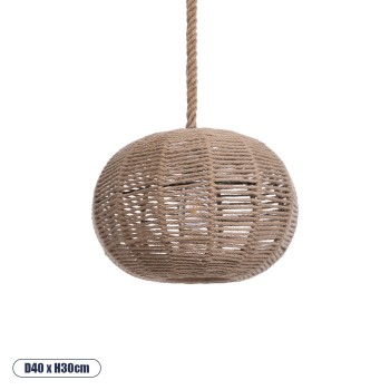 GLOBOSTAR® MANDALA 01331 Vintage Κρεμαστό Φωτιστικό Οροφής με Ντουί 1 x E27 AC 220-240V IP20 - Μπεζ - Μ40 x Π40 x Υ33cm GLOBOSTAR® MANDALA 01331 Vintage Κρεμαστό Φωτιστικό Οροφής με Ντουί 1 x E27 AC 220-240V IP20 - Μπεζ - Μ40 x Π40 x Υ33cm