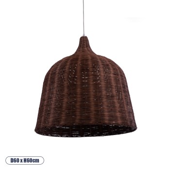 GLOBOSTAR® BAHAMAS 01369 Boho Κρεμαστό Φωτιστικό Οροφής με Ντουί 1 x E27 AC 220-240V IP20 - Καφέ - Μ60 x Π60 x Υ60cm GLOBOSTAR® BAHAMAS 01369 Boho Κρεμαστό Φωτιστικό Οροφής με Ντουί 1 x E27 AC 220-240V IP20 - Καφέ - Μ60 x Π60 x Υ60cm