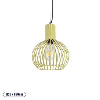 GLOBOSTAR® SCANDI 01387 Vintage Κρεμαστό Φωτιστικό Οροφής με Ντουί 1 x E27 AC 220-240V IP20 - Μπεζ - Μ23 x Π23 x Υ30cm GLOBOSTAR® SCANDI 01387 Vintage Κρεμαστό Φωτιστικό Οροφής με Ντουί 1 x E27 AC 220-240V IP20 - Μπεζ - Μ23 x Π23 x Υ30cm