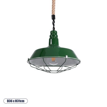 GLOBOSTAR® CRANE 01408 Vintage Κρεμαστό Φωτιστικό Οροφής με Ντουί 1 x E27 AC 220-240V IP20 - Πράσινο & Μπεζ - Μ36 x Π36 x Y31cm GLOBOSTAR® CRANE 01408 Vintage Κρεμαστό Φωτιστικό Οροφής με Ντουί 1 x E27 AC 220-240V IP20 - Πράσινο & Μπεζ - Μ36 x Π36 x Y31cm