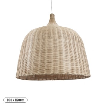 GLOBOSTAR® BAHAMAS 01570 Boho Κρεμαστό Φωτιστικό Οροφής με Ντουί 1 x E27 AC 220-240V IP20 - Μπεζ - Μ90 x Π90 x Y70cm GLOBOSTAR® BAHAMAS 01570 Boho Κρεμαστό Φωτιστικό Οροφής με Ντουί 1 x E27 AC 220-240V IP20 - Μπεζ - Μ90 x Π90 x Y70cm