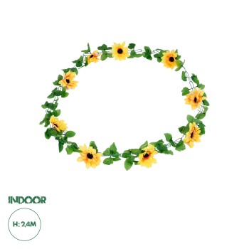 GloboStar® 09029 Τεχνητό Κρεμαστό Φυτό Διακοσμητική Γιρλάντα Μήκους 2.2 μέτρων με 10 X Μεγάλα Ηλιοτρόπια Κίτρινα GloboStar® 09029 Τεχνητό Κρεμαστό Φυτό Διακοσμητική Γιρλάντα Μήκους 2.2 μέτρων με 10 X Μεγάλα Ηλιοτρόπια Κίτρινα