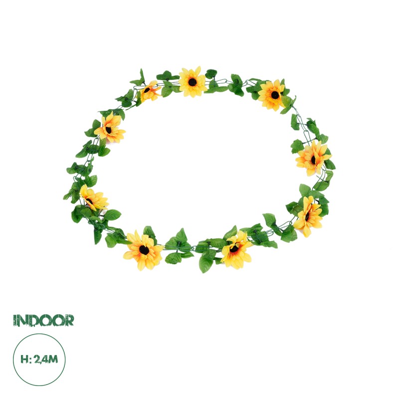 GloboStar® 09029 Τεχνητό Κρεμαστό Φυτό Διακοσμητική Γιρλάντα Μήκους 2.2 μέτρων με 10 X Μεγάλα Ηλιοτρόπια Κίτρινα GloboStar® 09029 Τεχνητό Κρεμαστό Φυτό Διακοσμητική Γιρλάντα Μήκους 2.2 μέτρων με 10 X Μεγάλα Ηλιοτρόπια Κίτρινα