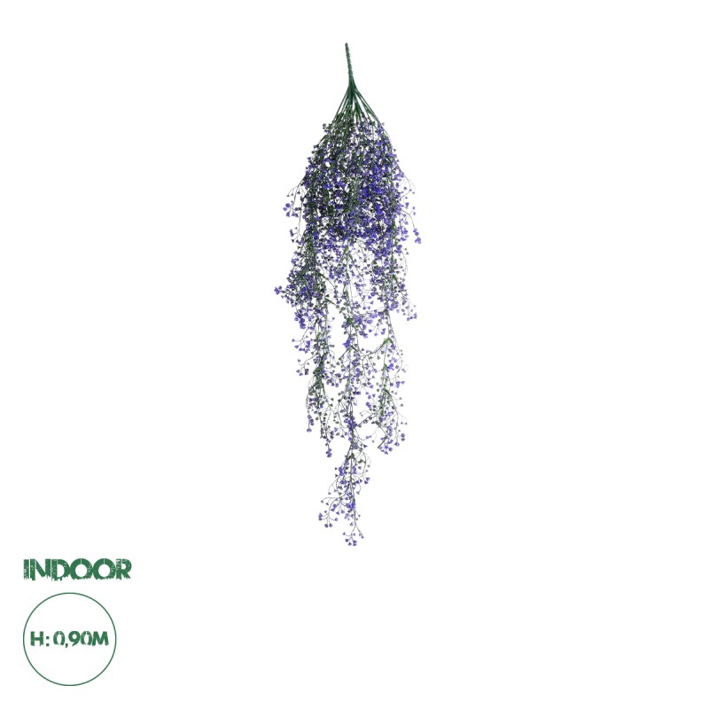 GloboStar® 09037 Τεχνητό Κρεμαστό Διακοσμητικό Φυτό Μήκους 1.2 μέτρων με 15 X Κλαδιά Φύλλωμα Ρούστικ Πράσινο Μωβ GloboStar® 09037 Τεχνητό Κρεμαστό Διακοσμητικό Φυτό Μήκους 1.2 μέτρων με 15 X Κλαδιά Φύλλωμα Ρούστικ Πράσινο Μωβ