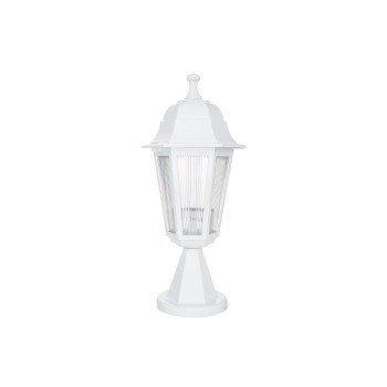 GloboStar® VITRO 203-0200 Vintage Επιδαπέδιο Φωτιστικό Φαναράκι Μονόφωτο 1 x E27 IP44 Λευκό & Διάφανο Πλαστικό - Μ16 x Π16 x Υ39cm GloboStar® VITRO 203-0200 Vintage Επιδαπέδιο Φωτιστικό Φαναράκι Μονόφωτο 1 x E27 IP44 Λευκό & Διάφανο Πλαστικό - Μ16 x Π16 x Υ39cm