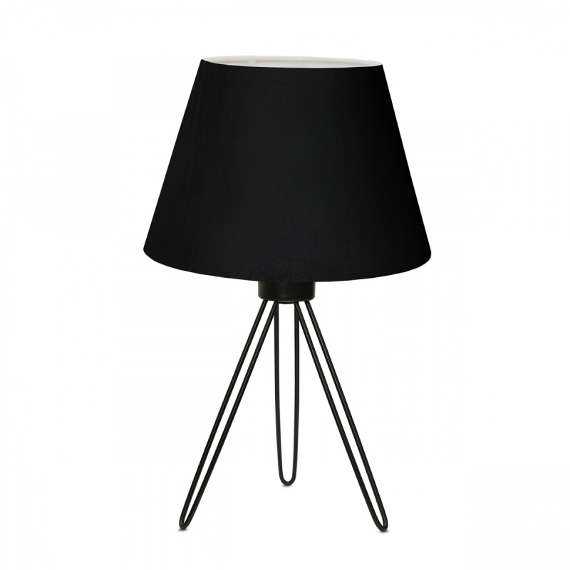 GloboStar® TRIP 204-0086 Μοντέρνο Eπιτραπέζιο Φωτιστικό Πορτατίφ Μονόφωτο 1 x E27 IP20 Μαύρο Μέταλλο με Μαύρο Ύφασμα - Μ22 x Π22 x Υ33cm GloboStar® TRIP 204-0086 Μοντέρνο Eπιτραπέζιο Φωτιστικό Πορτατίφ Μονόφωτο 1 x E27 IP20 Μαύρο Μέταλλο με Μαύρο Ύφασμα - Μ22 x Π22 x Υ33cm