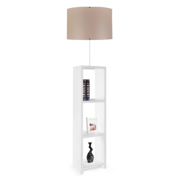 GloboStar® WOODO 204-0052 Μοντέρνο Eπιδαπέδιο Φωτιστικό Μονόφωτο 1 x E27 IP20 Λευκό Ξύλο με Μπεζ Ύφασμα - Μ38 x Π38 x Υ150cm GloboStar® WOODO 204-0052 Μοντέρνο Eπιδαπέδιο Φωτιστικό Μονόφωτο 1 x E27 IP20 Λευκό Ξύλο με Μπεζ Ύφασμα - Μ38 x Π38 x Υ150cm