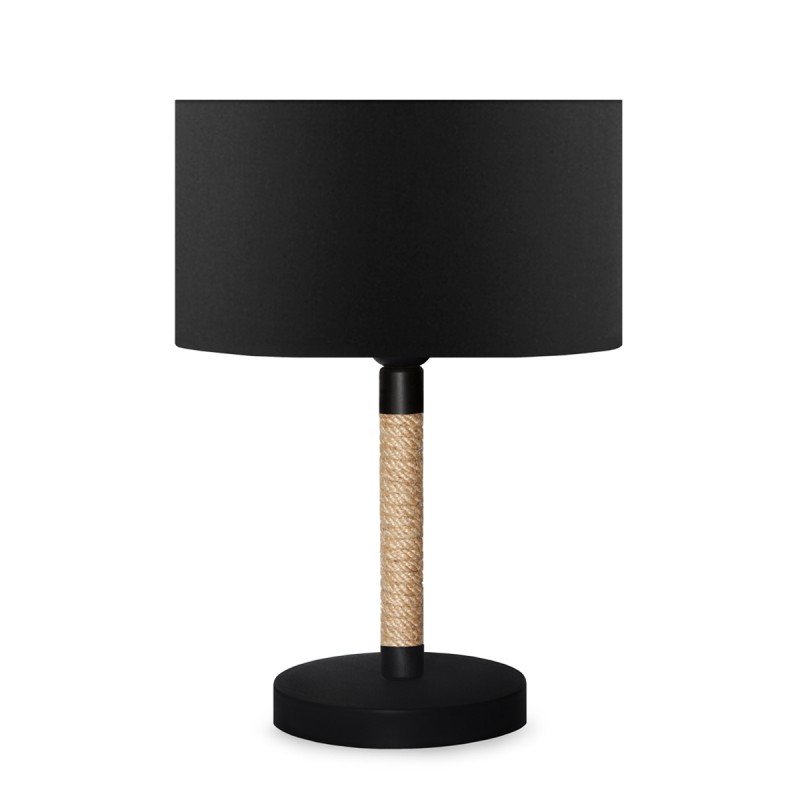 GloboStar® STRING 204-0072 Μοντέρνο Eπιτραπέζιο Φωτιστικό Πορτατίφ Μονόφωτο 1 x E27 IP20 Μαύρο Mέταλλο, Μπεζ Σχοινί με Μαύρο Ύφασμα - Μ24 x Π24 x Υ37cm GloboStar® STRING 204-0072 Μοντέρνο Eπιτραπέζιο Φωτιστικό Πορτατίφ Μονόφωτο 1 x E27 IP20 Μαύρο Mέταλλο, Μπεζ Σχοινί με Μαύρο Ύφασμα - Μ24 x Π24 x Υ37cm