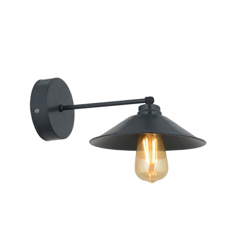 GLOBOSTAR® CATERPILLAR 204-0115 Μοντέρνο Φωτιστικό Τοίχου - Απλίκα με Ντουί 1 x E27 AC 220-240V IP20 - Μαύρο - Μ21.5 x Π21.5 x Υ27cm GLOBOSTAR® CATERPILLAR 204-0115 Μοντέρνο Φωτιστικό Τοίχου - Απλίκα με Ντουί 1 x E27 AC 220-240V IP20 - Μαύρο - Μ21.5 x Π21.5 x Υ27cm