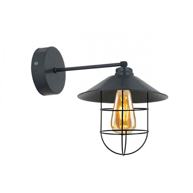 GLOBOSTAR® CAT 204-0116 Μοντέρνο Φωτιστικό Τοίχου - Απλίκα με Ντουί 1 x E27 AC 220-240V IP20 - Μαύρο - Μ23 x Π23 x Υ27cm GLOBOSTAR® CAT 204-0116 Μοντέρνο Φωτιστικό Τοίχου - Απλίκα με Ντουί 1 x E27 AC 220-240V IP20 - Μαύρο - Μ23 x Π23 x Υ27cm