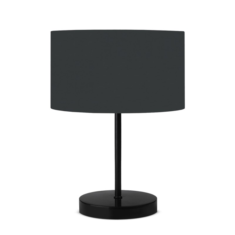 GloboStar® LARA 204-0076 Μοντέρνο Eπιτραπέζιο Φωτιστικό Πορτατίφ Μονόφωτο 1 x E27 IP20 Μαύρο Μέταλλο με Μαύρο Ύφασμα - Μ24 x Π24 x Υ35cm GloboStar® LARA 204-0076 Μοντέρνο Eπιτραπέζιο Φωτιστικό Πορτατίφ Μονόφωτο 1 x E27 IP20 Μαύρο Μέταλλο με Μαύρο Ύφασμα - Μ24 x Π24 x Υ35cm