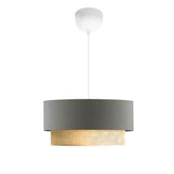 GLOBOSTAR® BIGGIE 204-0095 Μοντέρνο Κρεμαστό Φωτιστικό Οροφής με Ντουί 1 x E27 AC 220-240V IP20 - Γκρι & Μπεζ - Μ30 x Π30 x Υ16cm GLOBOSTAR® BIGGIE 204-0095 Μοντέρνο Κρεμαστό Φωτιστικό Οροφής με Ντουί 1 x E27 AC 220-240V IP20 - Γκρι & Μπεζ - Μ30 x Π30 x Υ16cm