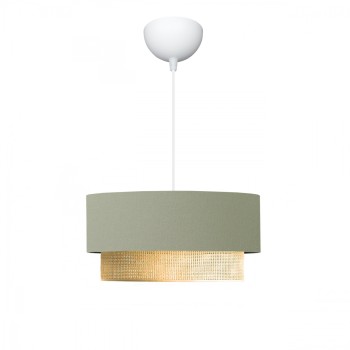 GLOBOSTAR® BIGGIE 204-0097 Μοντέρνο Κρεμαστό Φωτιστικό Οροφής με Ντουί 1 x E27 AC 220-240V IP20 - Λαδί & Μπεζ - Μ30 x Π30 x Υ16cm GLOBOSTAR® BIGGIE 204-0097 Μοντέρνο Κρεμαστό Φωτιστικό Οροφής με Ντουί 1 x E27 AC 220-240V IP20 - Λαδί & Μπεζ - Μ30 x Π30 x Υ16cm