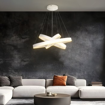kelvo® VENOM 61189-DECO Μοντέρνο Κρεμαστό Φωτιστικό Οροφής LED 120W 14158lm 120° AC 220-240V IP20 Ρυθμιζόμενο Λευκό CCT με Χειριστήριο από 2700K έως 6000K Dimmable - Lumileds SMD Chip - Λευκό Ματ - Μ80 x Π80 x Υ60cm - 3 Χρόνια Εγγύηση kelvo® VENOM 61189-DECO Μοντέρνο Κρεμαστό Φωτιστικό Οροφής LED 120W 14158lm 120° AC 220-240V IP20 Ρυθμιζόμενο Λευκό CCT με Χειριστήριο από 2700K έως 6000K Dimmable - Lumileds SMD Chip - Λευκό Ματ - Μ80 x Π80 x Υ60cm - 3 Χρόνια Εγγύηση