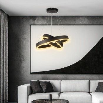 kelvo® VENOM 61185-DECO Μοντέρνο Κρεμαστό Φωτιστικό Οροφής LED 75W 8818lm 120° AC 220-240V IP20 Ρυθμιζόμενο Λευκό CCT με Χειριστήριο από 2700K έως 6000K Dimmable - Lumileds SMD Chip - Μαύρο Ματ - Μ60 x Π60 x Υ40cm - 3 Χρόνια Εγγύηση kelvo® VENOM 61185-DECO Μοντέρνο Κρεμαστό Φωτιστικό Οροφής LED 75W 8818lm 120° AC 220-240V IP20 Ρυθμιζόμενο Λευκό CCT με Χειριστήριο από 2700K έως 6000K Dimmable - Lumileds SMD Chip - Μαύρο Ματ - Μ60 x Π60 x Υ40cm - 3 Χρόνια Εγγύηση