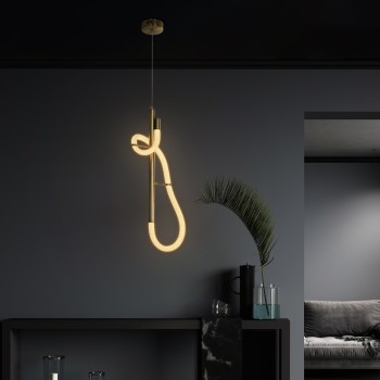 kelvo® GLOW 61680 Μοντέρνο Κρεμαστό Φωτιστικό Οροφής LED 24W 2400lm 360° AC 220-240V IP20 Ρυθμιζόμενο Λευκό CCT με On/Off 2700K/4500K/6000K - Lumileds SMD Chip - Χρυσό Πλατίνα & Λευκό Νήμα - Μ24 x Π10 x Υ62cm - 3 Χρόνια Εγγύηση kelvo® GLOW 61680 Μοντέρνο Κρεμαστό Φωτιστικό Οροφής LED 24W 2400lm 360° AC 220-240V IP20 Ρυθμιζόμενο Λευκό CCT με On/Off 2700K/4500K/6000K - Lumileds SMD Chip - Χρυσό Πλατίνα & Λευκό Νήμα - Μ24 x Π10 x Υ62cm - 3 Χρόνια Εγγύηση