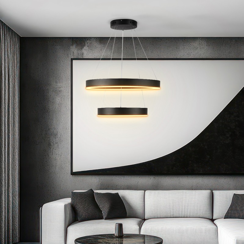 kelvo® VENOM 61185 Μοντέρνο Κρεμαστό Φωτιστικό Οροφής LED 75W 8818lm 120° AC 220-240V IP20 Ρυθμιζόμενο Λευκό CCT με Χειριστήριο από 2700K έως 6000K Dimmable - Lumileds SMD Chip - Μαύρο Ματ - Μ60 x Π60 x Υ40cm - 3 Χρόνια Εγγύηση kelvo® VENOM 61185 Μοντέρνο Κρεμαστό Φωτιστικό Οροφής LED 75W 8818lm 120° AC 220-240V IP20 Ρυθμιζόμενο Λευκό CCT με Χειριστήριο από 2700K έως 6000K Dimmable - Lumileds SMD Chip - Μαύρο Ματ - Μ60 x Π60 x Υ40cm - 3 Χρόνια Εγγύηση