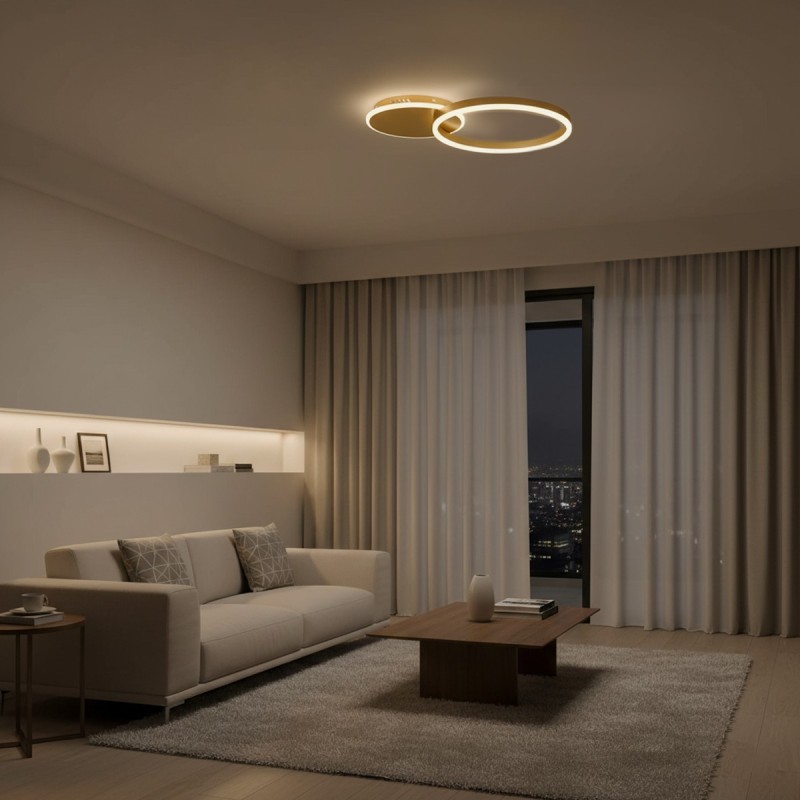 kelvo® VENOM KLV-101-0183 Φωτιστικό Οροφής LED 45W 4500lm 360° AC 220-240V IP20 Ρυθμιζόμενο Λευκό CCT με Χειριστήριο από 2700K έως 6000K Dimmable - Lumileds SMD Chip - Χρυσό Πλατίνα - Μ60 x Π40 x Υ7.5cm - 3 Χρόνια Εγγύηση kelvo® VENOM KLV-101-0183 Φωτιστικό Οροφής LED 45W 4500lm 360° AC 220-240V IP20 Ρυθμιζόμενο Λευκό CCT με Χειριστήριο από 2700K έως 6000K Dimmable - Lumileds SMD Chip - Χρυσό Πλατίνα - Μ60 x Π40 x Υ7.5cm - 3 Χρόνια Εγγύηση