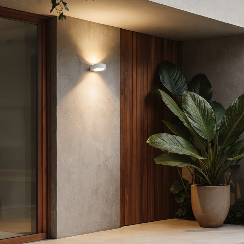 kelvo® AURA KLV-101-0115 Μοντέρνο Φωτιστικό Τοίχου - Απλίκα LED 7W 875lm 45° AC 220-240V Αδιάβροχο IP65 Θερμό Λευκό 2700K - Bridgelux COB Chip & TÜV SÜD Driver - Λευκό Ματ - Μ15 x Π13 x Υ4.5cm - 5 Χρόνια Εγγύηση kelvo® AURA KLV-101-0115 Μοντέρνο Φωτιστικό Τοίχου - Απλίκα LED 7W 875lm 45° AC 220-240V Αδιάβροχο IP65 Θερμό Λευκό 2700K - Bridgelux COB Chip & TÜV SÜD Driver - Λευκό Ματ - Μ15 x Π13 x Υ4.5cm - 5 Χρόνια Εγγύηση