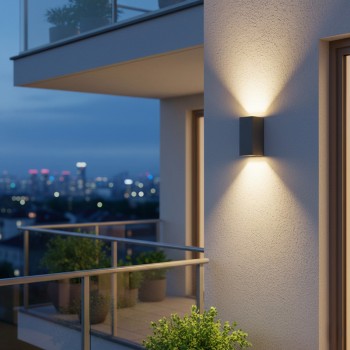 kelvo® BURANO KLV-101-0022 Φωτιστικό Τοίχου / Απλίκα για 2 Λάμπες MR16 με Ντουί GU10 AC 220-240V Αδιάβροχο IP65 - Γκρι Ανθρακί Ματ - Μ8 x Π8 x Υ15cm kelvo® BURANO KLV-101-0022 Φωτιστικό Τοίχου / Απλίκα για 2 Λάμπες MR16 με Ντουί GU10 AC 220-240V Αδιάβροχο IP65 - Γκρι Ανθρακί Ματ - Μ8 x Π8 x Υ15cm